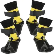 VILLFUL 1 Pair Boots Adorable Pet Socks Portable Rubber Socks Puppy Supplies Washable Paw Protectors Portable Dog Socks Washable Socks Compact Pet Socks Reusable Paw Protectors Dog Supply