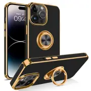 For iPhone 14 Pro Max Ring Holder Shockproof Heavy Duty Rugged Phone Case Cover