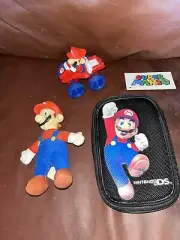 SUPER MARIO NINTENDO DS COVER +MARIO CAR + FIGURE