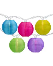 Northlight Paper Lantern Summer Patio Light Set