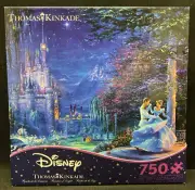 New Thomas Kinkade Disney Cinderella Dancing Starlight Puzzle 750 Piece