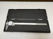 Dial Caliper: 12'' Range, 0.001'' Graduation, 0.1'' per Revolution