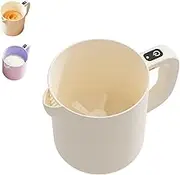 Multi-Function Electric Egg Churn, 2-in-1 Whisk & Filter for Eggs, 1L Large Capacity, With Built-In Filter Plate,for Beating Eggs, Stirring, Filtering (White)