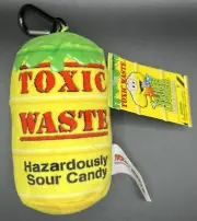 Toxic Waste Hazardously Sour Candy 4” Plush Keychain Clip NEW Slime Licker