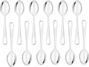 YYZP Tiny Spoons Set of 12, Small Coffee Spoons Mini Stainless Steel Spoons for Dessert, Appetizer,Ice Cream (4 inch)
