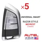 5X Autel iKey Universal Smart Key Razor Style 3 Button IKEYRZ3T