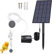 Solar Aerator for Pond,Solar Aerator for Ponds Outdoors - Low Noise Tool with Bubble Stone for Small Pools, Garden, Landscaping, Aquariums