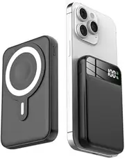 Magnetic Power Bank, 10000mAh PD22.5W Wireless Portable Battery Pack for Apple Watch, Fast Charging Portable Charger for iPhone 15/14/13 Series, Apple Watch Ultra 9/8/7/6/se(Black)