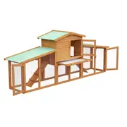 Oppsbuy Premiun Rabbit Hutch Indoor Outdoor Rabbit House Guinea Pig Cage Pet House for Small Animals