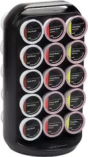 Single Serve Coffee Pod Storage, 30 Pod Capacity, Countertop Organizer, 6.75"L X