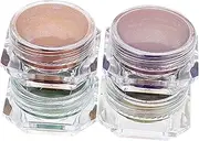 VILLFUL 4 Pack Color Changing Pigment Epoxy Resin Dye for DIY Crafts Solid Pearlescent Nail Art Pigment