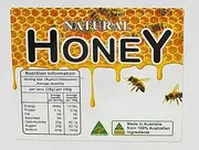Honey Jars Labels with Nutritional Facts Honey bee Pack of 100
