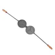 HG Double Side Pancake Maker Pan Cast Iron Reversible Pancake Cooking Pan