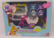 Care Bear Care-a-Lot Motorcycle with Champ Bear & Harmony Bear - NIP 2003 Rare