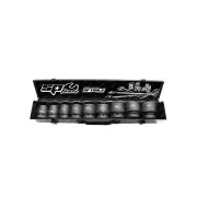 SP Tools 9Pcs 1" Drive Impact Socket Set - 6 Point SAE Chrome Molybdenum