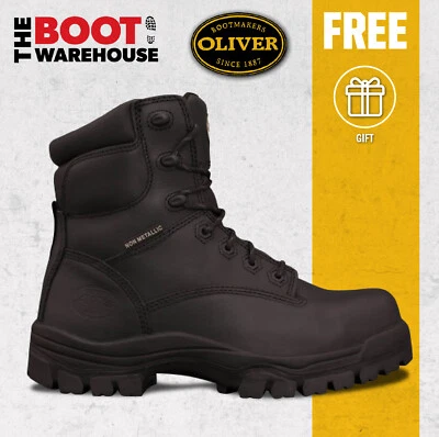Oliver Work Boots, 45645, Lace-Up, Non-Metal Toe Cap Safety