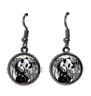 Panda Bear Love Wilderness Handmade Resin Dangling Earrings 16mm SIZE