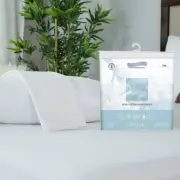 Protect-a-Bed King Cool Cotton Waterproof Pillow Protector - White