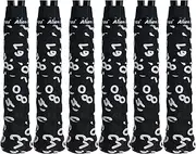 Alien Pros Tennis Racket Grip Tape (6 Grips) - Precut and Dry Feel Tennis Grip - Designer Tennis Overgrip Grip Tape Tennis Racket - Wrap Your Racquet for High Performance (6 Grips)