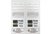 AEGIS CZ5083 Test Tag for 5 year schedule Burgundy 100 Labels Plus Marker Pen