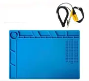Kaisi S-140 Large Silicone Soldering Mat Magnetic Repair Work Mat With ESD Band