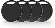 Air Tracker Tags 4 Pack Smart Tag Bluetooth Trackers Work with Apple Find My (iOS Only), Lightweight Tag Prevent Loss of Luggage Wallets Keys Bags,Replaceable Battery,IP67 Waterproof
