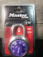 Master Lock 1514D Purple Anti Shim Dial Combination Padlock NEW