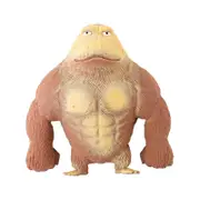 Gorillas Stretchy Spongy Squishy Monkey Gorilla Stress Relief Toy Vent Doll New Brown 15*12