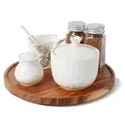 12-inch Acacia Wood Lazy Susan Organizers Turntable for Cabinet Kitchen Storage