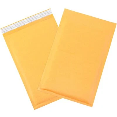 Aviditi Kraft Bubble Mailers #1, 7 1/4" x 12", Self-Seal, Padded Envelopes fo...