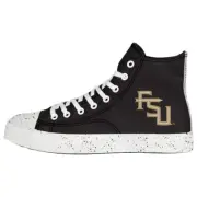 Florida State University Seminoles FOCO Paint Splatter High Top Sneakers Men's 7