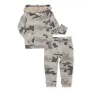 Wonder Nation Baby Boy Athleisure Outfit Set-Fresh Fern Green - 12M-NWT