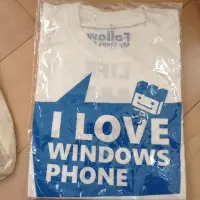 在飛比找Yahoo!奇摩拍賣優惠-【陽陽小舖】全新@WINDOWS PHONE 紀念 T-sh