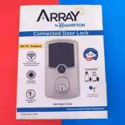 Array Hampton Brinks Front Door Smart Lock Electronic Deadbolt WiFi programmable
