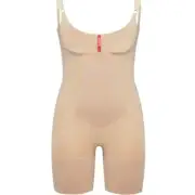 NWT SPANX OnCore Open-Bust Mid-Thigh Bodysuit Soft Nude Large