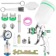Electric Paint Sprayer High Atomization Repair Car Paint Spray Gun Pneumatic Sprayer Anti-Rust Paint Sprayer Wind Handle Spray Tool Home Paint Sprayer(3 Set)