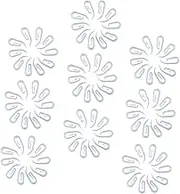 COHEALI 200pcs White Plastic Curtain Hooks Drapery Hooks for Window Door Shower Curtains Figure Shape for Bathrooms More