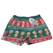 Peter Alexander Cotton Gingerbread Christmas Boxer Shorts Mens Size XS NEW