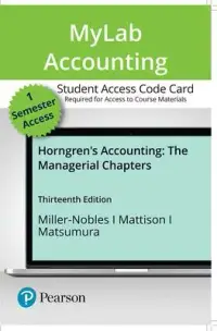 在飛比找博客來優惠-Horngren’s Accounting: The Man