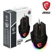 在飛比找PChome24h購物優惠-MSI CLUTCH GM20 ELITE 電競滑鼠