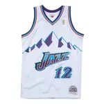 免運！NBA球衣 助攻王 JOHN STOCKTON 爵士復古白冰山 MN SWINGMAN 球迷版 全新含吊牌