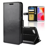 Crazy Horse ic Stand Wallet Leather Mobile Phone Case for Xiaomi Redmi 6A