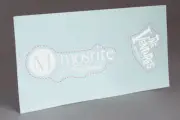 MOSRITE THE VENTURES MODEL 1965 WHITE WATER SLIDE DECAL GUITAR HEADSTOCK RESTORE