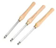 VMTW Mini Three Piece Lath Tool carbide Tip set for wood turning on a small L...