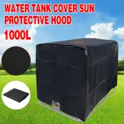 1000L Water Tank Cover Sun Protective Hood 210D UV Resistant Rain IBC Container