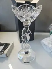 Waterford Seahorse Pillar Candlestick Brand New 40030263" Signed "