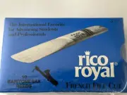 Rico Royal French File Cut #3 1/2 Baritone Sax Reeds Sealed Box of 10