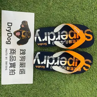 跩狗嚴選 極度乾燥 Superdry 男款 Flip Flop 夾腳拖 人字拖 防水 海灘 深藍 亮橘 橘 拖鞋