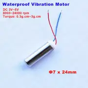 DC 3V~5V 24000RPM Mini Coreless Waterproof Vibration Vibrator Motor For Massager
