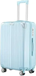 [AUSWAY] 24 Inch Suitcase Hard Shell Luggage Travel Baggage Lightweight Checked Bag Pale Blue